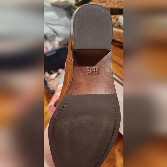 FRYE Jolene Pull On BOOTS , leather, color: almond.   *NEVER WORN - Picture 6 of 8